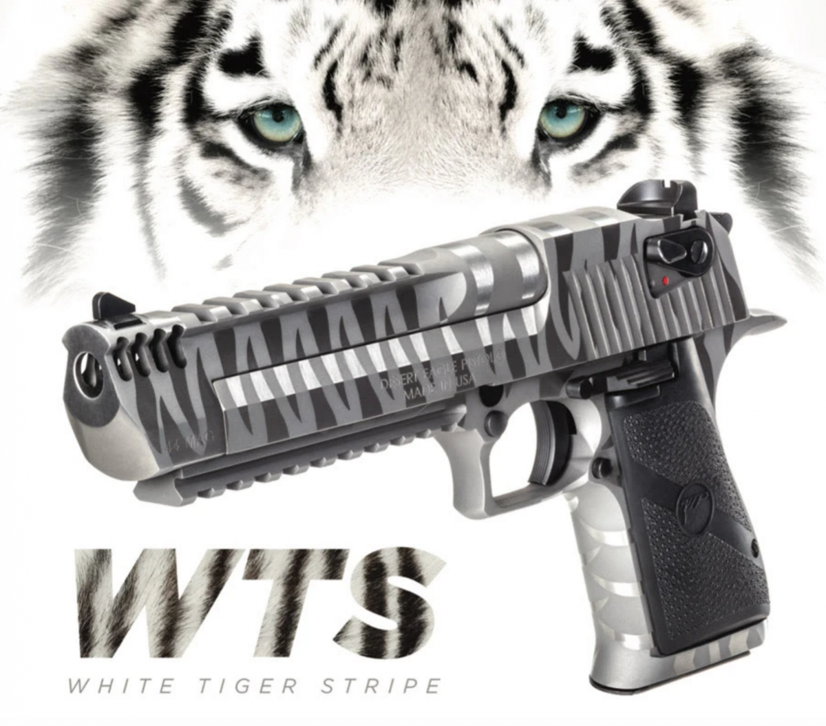 Magnum Research Desert Eagle 6" White Tiger Stripe .44 Magnum